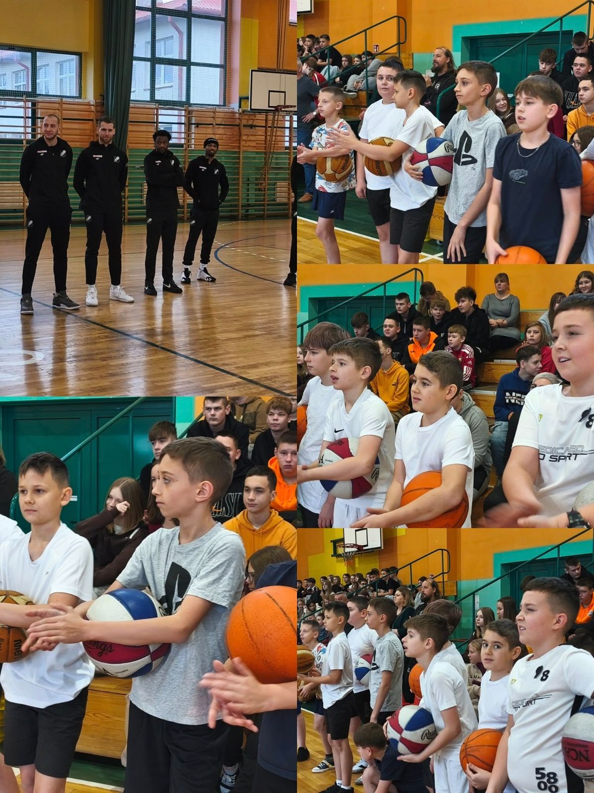 Zdjęcie: Trening z koszykarzami zespołu Czarni Słupsk